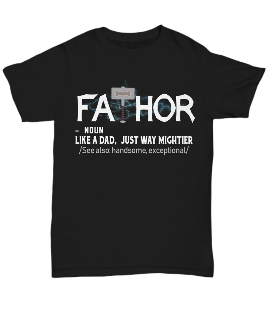 Забавная футболка с надписью fapor Definition Thor Dad для отцов папы Мужская Подарочная