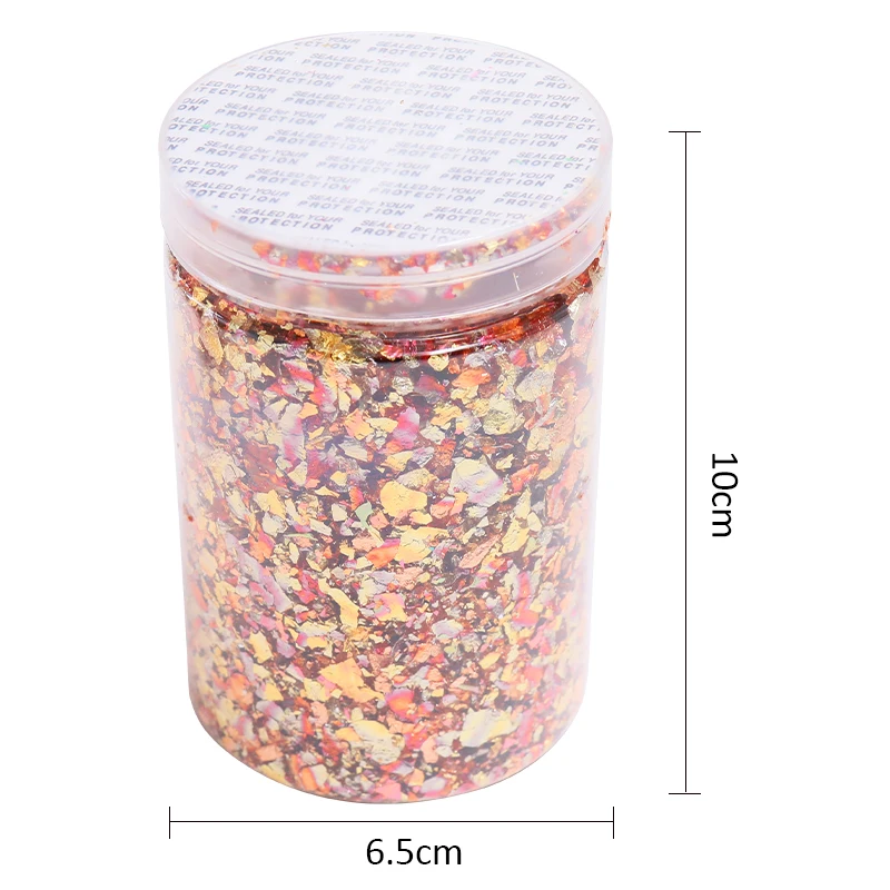 Имитация золотых листьев хлопья пестрые медные фольги фрагменты для