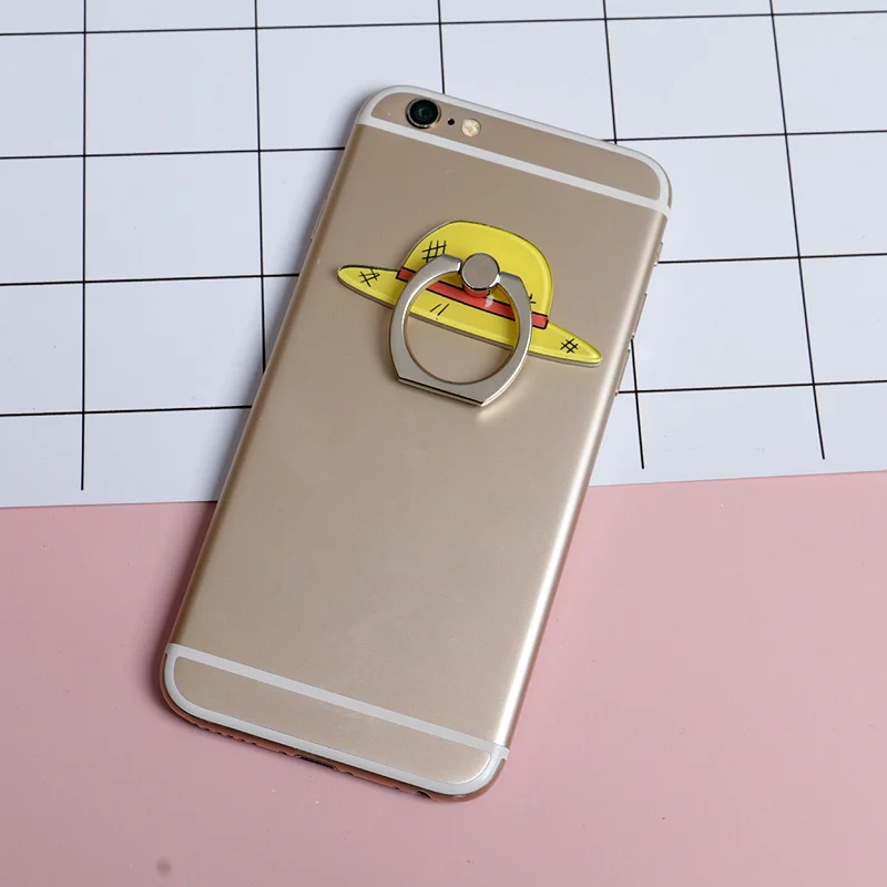 Цельное аниме Луффи соломенная шляпа Sanji 360 градусов металлическое кольцо на