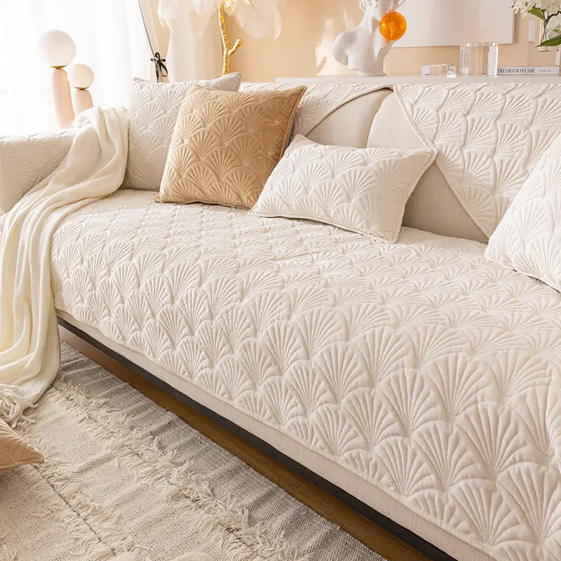 customized winter thick plush sofa cover high quality non slip sofa cushion sofa towel sofa cover home living room decoration free global shipping