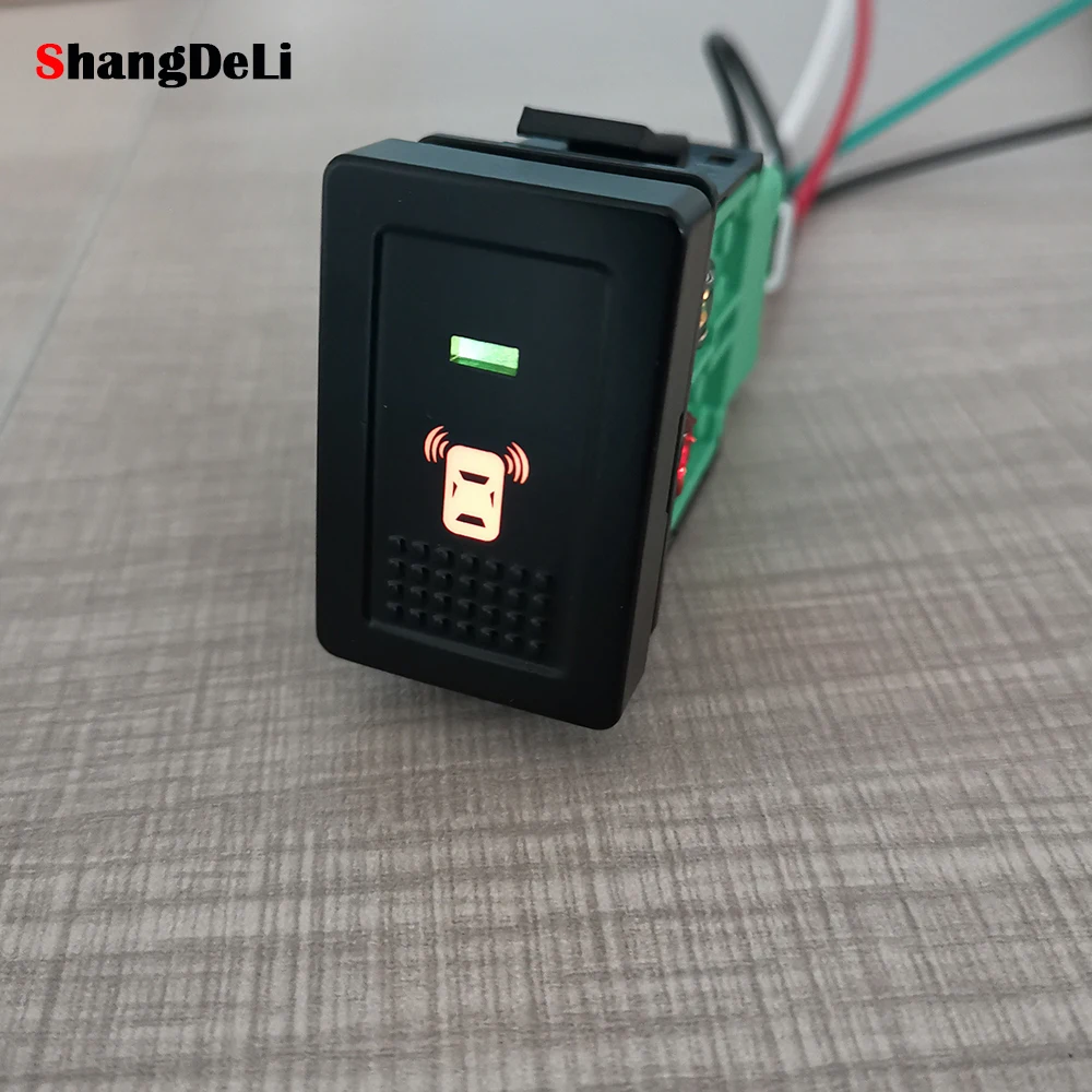 

Yellow LED Car Radar Parking Sensor Monitor Power Light Push Button Switch For Suzuki SX4 Swift Grand Vitara 2006 - 2012
