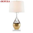 Простой Настольный светильник OUFULA, Современная креативная Светодиодная лампа для украшения дома, гостиной, кровати