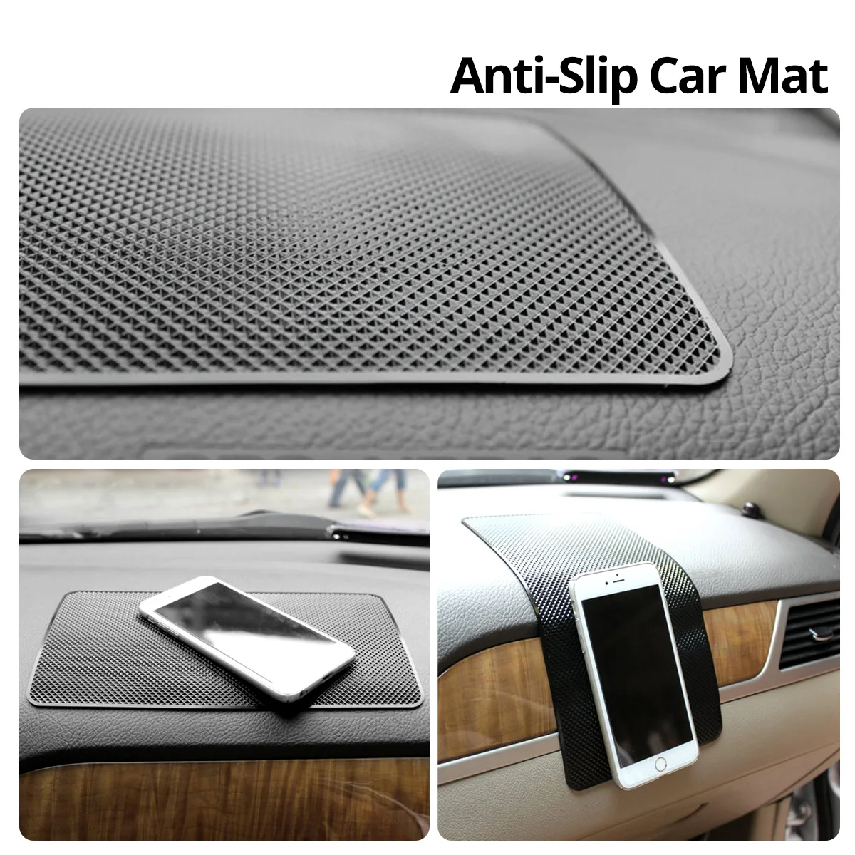 

ANMONE Car Anti Slip Pad Silica Gel Sticky Pad Dashboard Mobile Phone Stand Non-slip Mat Soft Silicone Car Interior Accessories