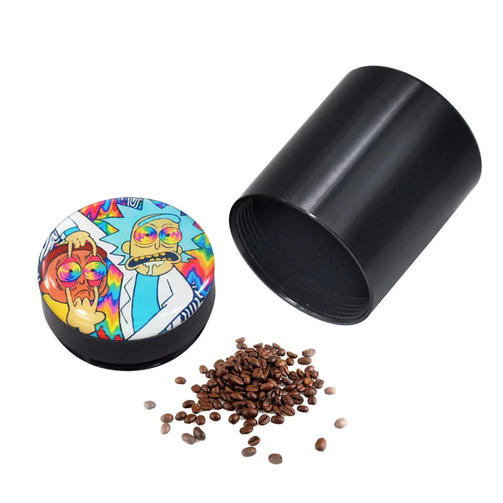 

Rick and Morty Portable Cartoon metal storage box vacuum storage box Pill Box Gifts