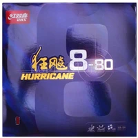 dhs original hurricane 8 80 table tennis rubber high sticky rubber with high elastic sponge for 40 table tennis racket game