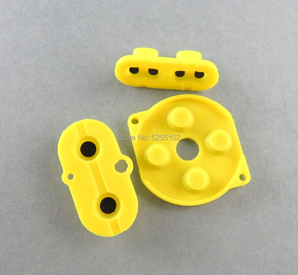 7 цветов Резиновый проводящий button A-B d-pad для Game Boy Color GBC корпус силиконовая