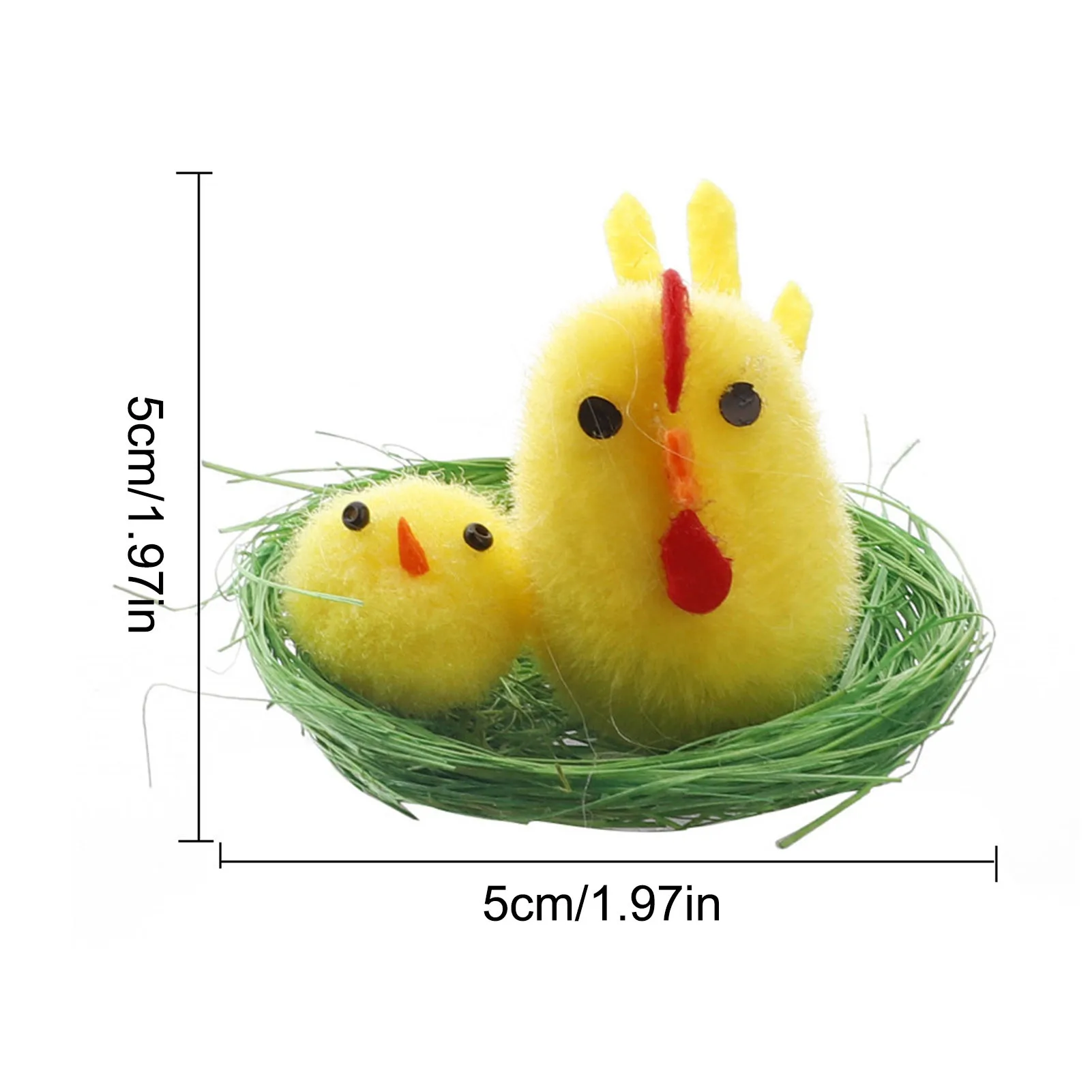 12/36 шт. моделирование пасхальный цыпленок желтый Мини прекрасная игрушка для