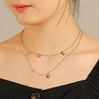 Ожерелье с надписью из нержавеющей стали для женщин и девочек