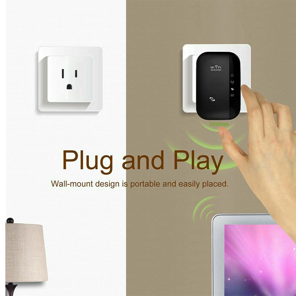 Office Internet Amplifier Mini High Speed Plug Reliable Signal Booster Range Extender Wireless WIFI Repeater Ethernet Port Home