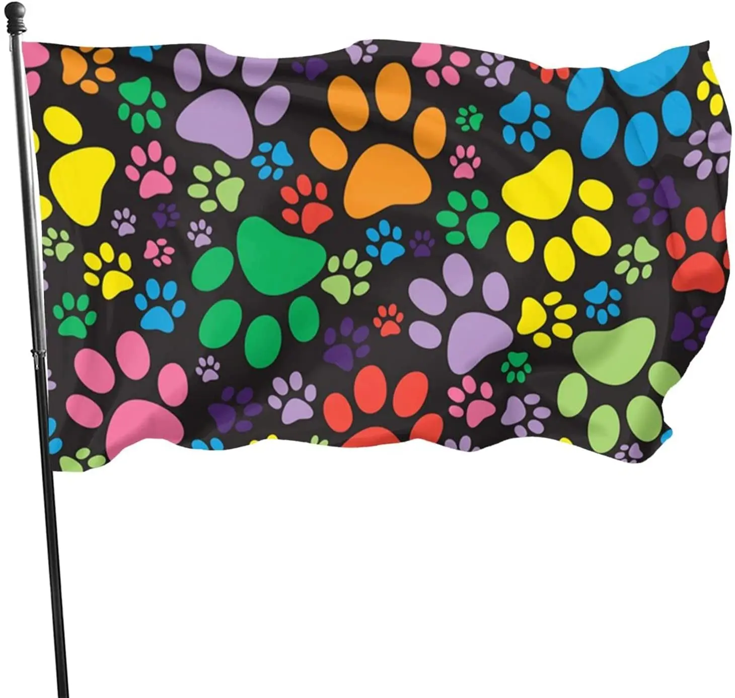 

Яркий красивый флаг для защиты лап собаки 3x5 футов, яркий цвет для использования внутри и снаружи | Флаг-баннер с защитой от ультрафиолета