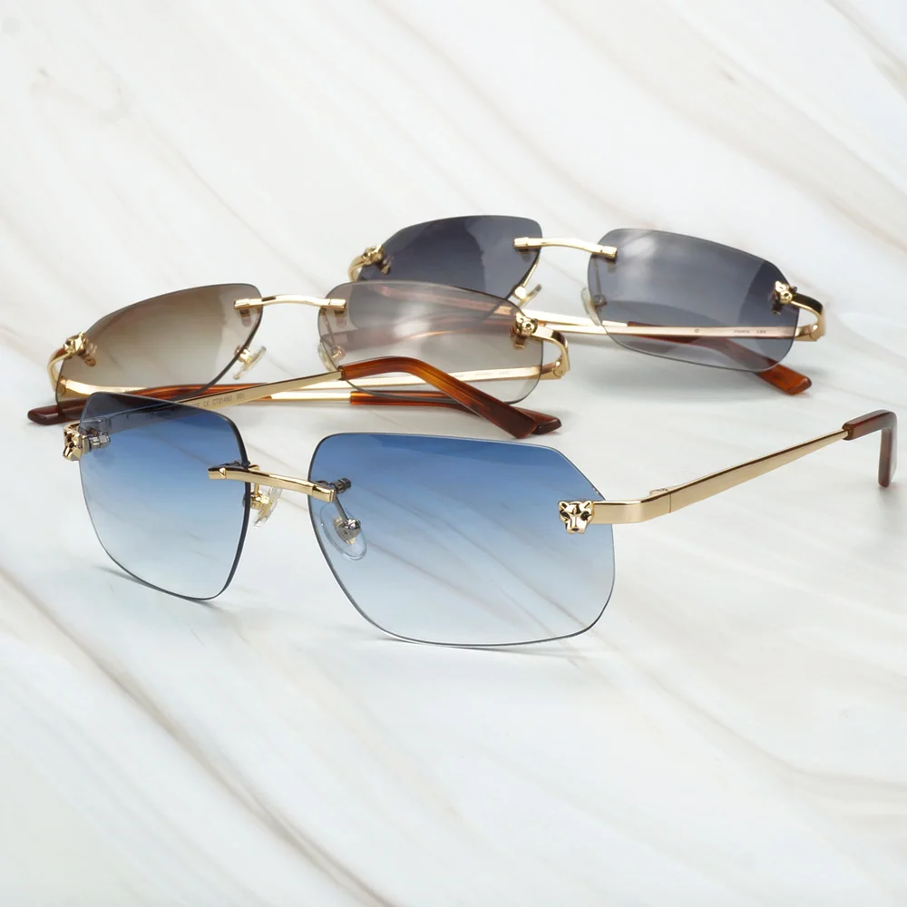 Очки солнцезащитные мужские и женские с леопардовым принтом в стиле