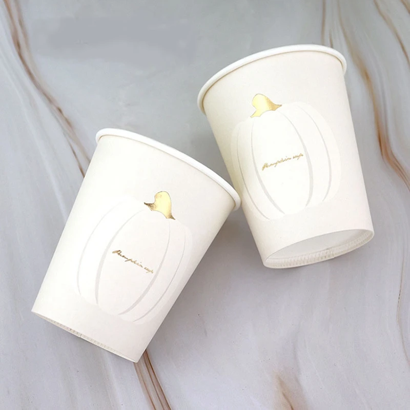 

Disposable Pumpkin 250ml Party Outdoor Daily Drinking Paper Cup