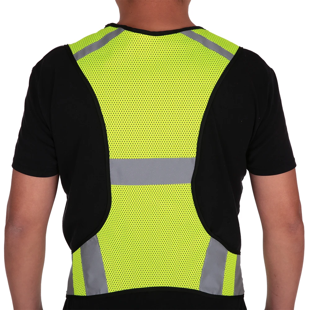 Легкая дышащая сетчатая Светоотражающая жилетка защитный жилет с высокой