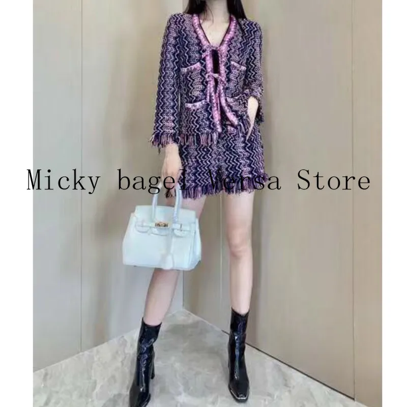 

2021 luxury design high end fringes flash edge fashion women's wide leg shorts temperament high waist versatile fit hot pants