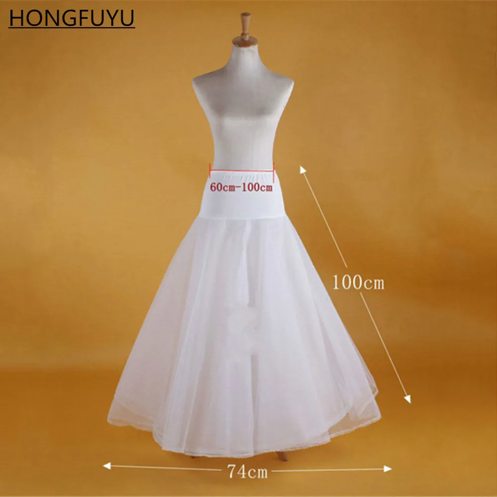 

HONGFUYU Bridal Hoop Skirt Wedding Petticoat Accessories Crinoline Slip White In Stock