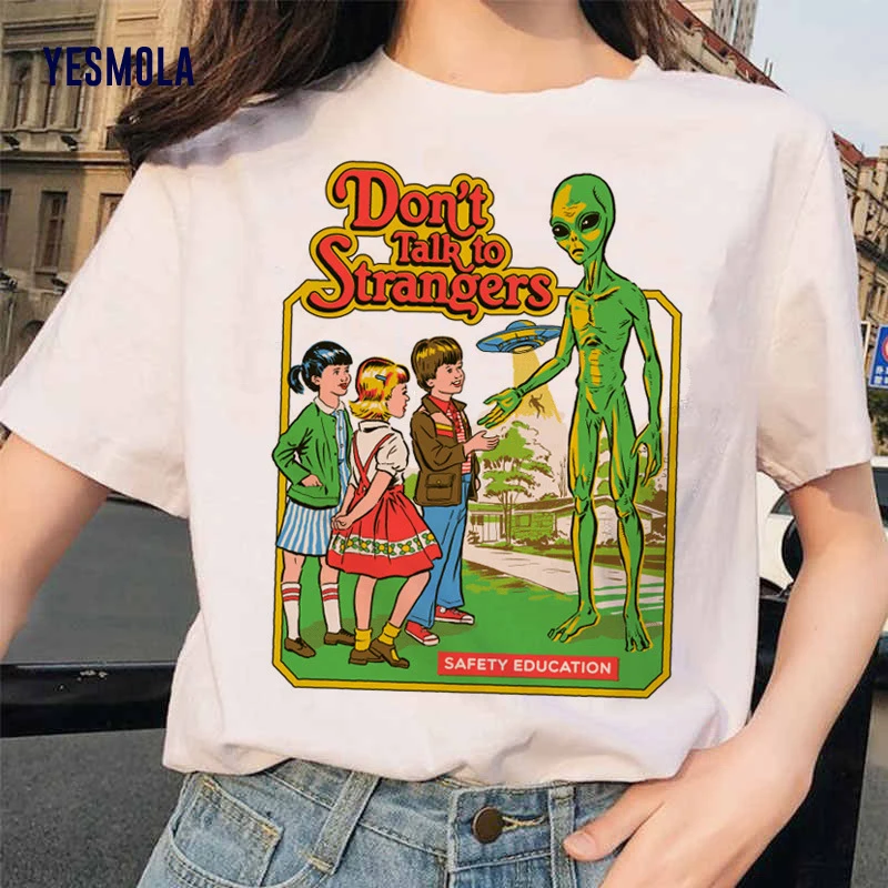 

YESMOLA Women T Shirt Let's Summon Demons Scary Cartoon Satan T-shirt Evil Men Women Demons Ritual Scary Horror Devil T Shirt