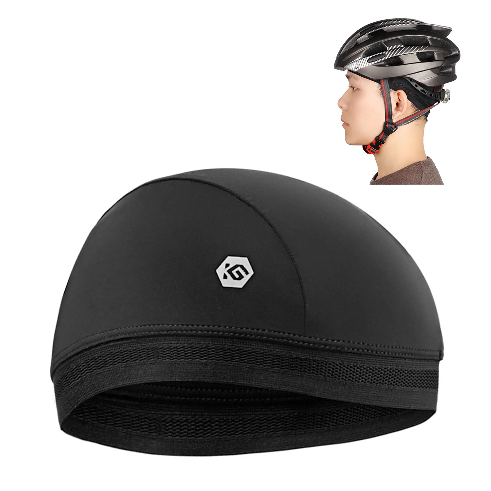 

Cooling Skull Cap Helmet Liner Cycling Beanie Breathable Sweat Wicking Cap Quick Dry Cap For Cycling Running Ice Silk Cap