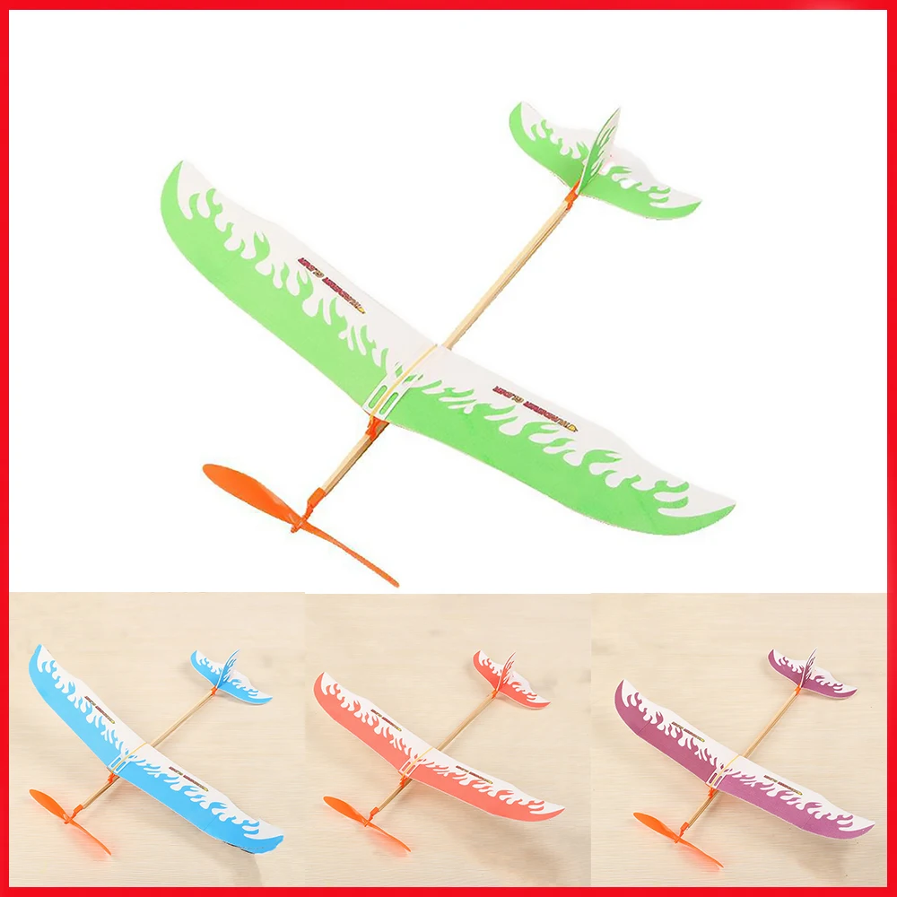 

Avion Planeador DIY EPP Foam Hand Throwing Fly Model Rubber Propeller Glider Outdoor Game Parent Child Toy Kid Gift