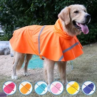 reflective small large dogs raincoat waterproof breathable puppy rain coat outdoor pet clothes