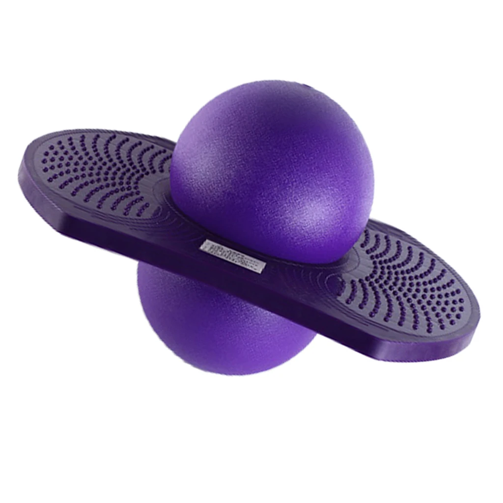 

Kids Space Balance Board Pogo Ball Jumping Fitness Bounce Toy Purple