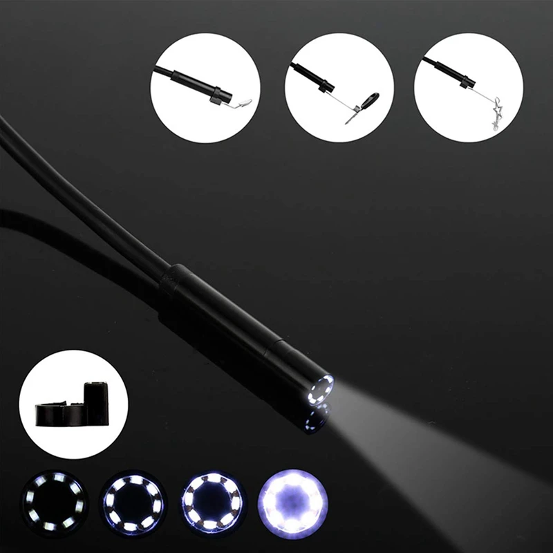 

Industrial Endoscope 4.3inch Digital Screen 8mm 1080P Handheld Lens Waterproof Borescope Snake Camera with 8 LED Lights