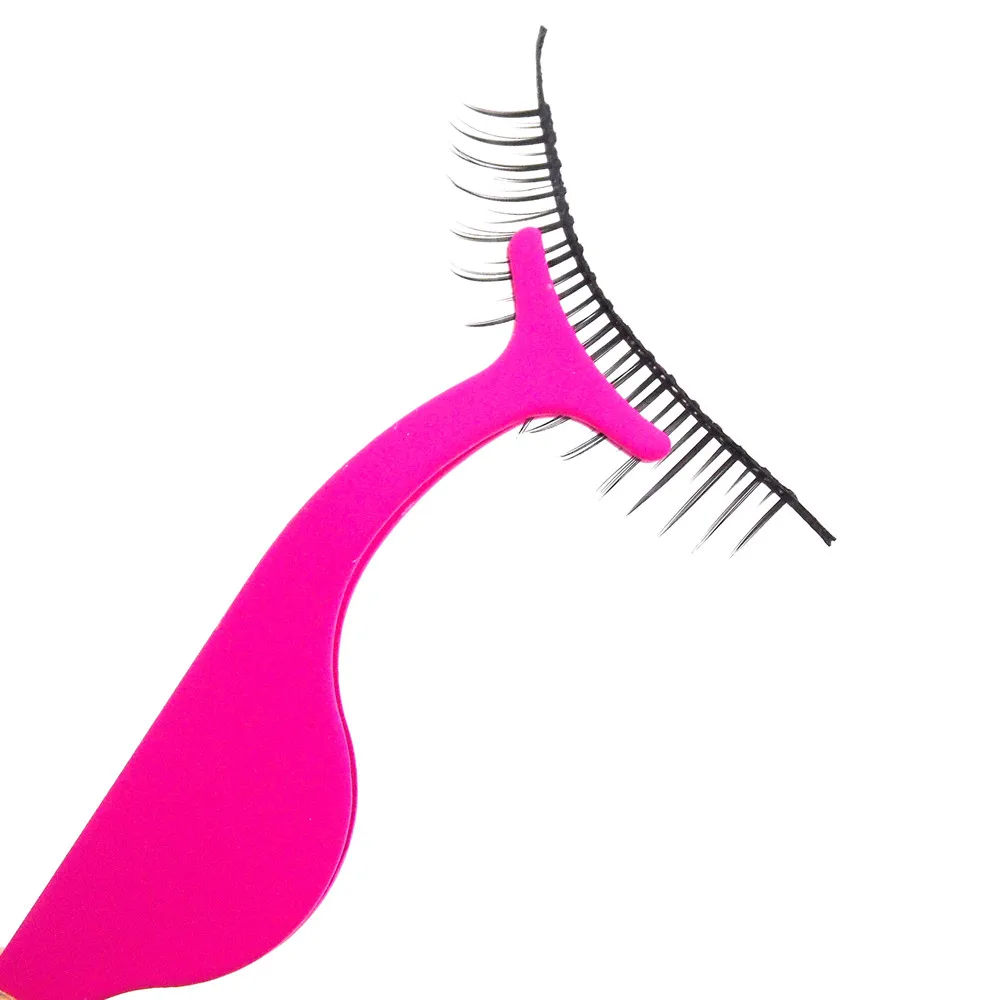 Fake Eyelash Tweezer False Eye Lash Applicator Extension Curler Nipper Auxiliary Clip Clamp Makeup Forceps Tools | Красота и здоровье