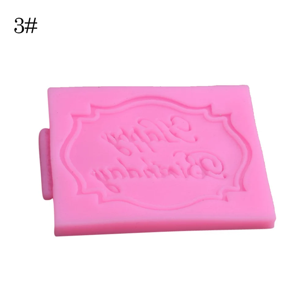 4 типа формы с днем рождения буквы силиконовые шоколадный помадка торт украшения