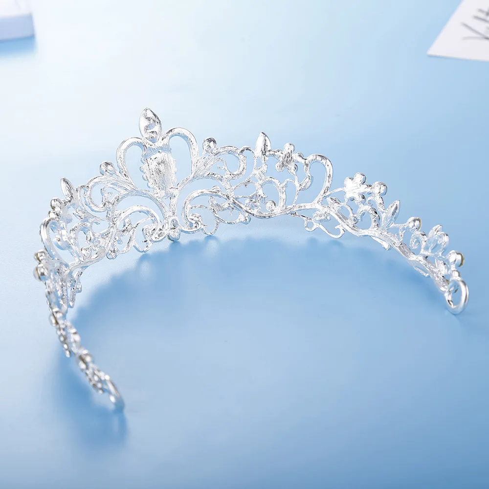 FARLENA покрытые серебром, изысканные лозы, корона, ожерелье, серьги, набор для невесты, Модный с кристаллами, со стразами, свадебные ювелирные наборы