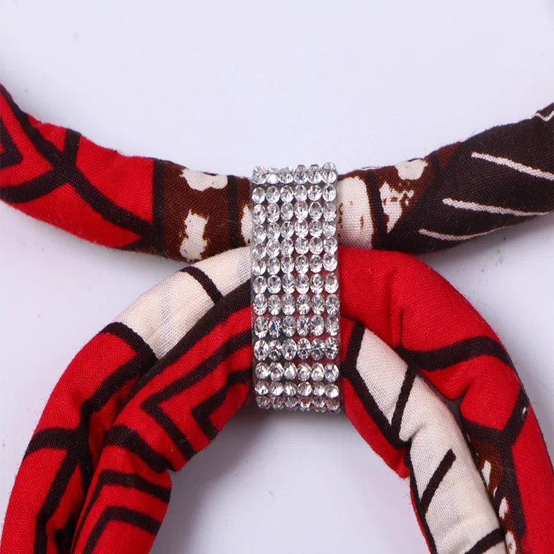 Африканское ожерелье с принтом Анкары Африканские Этнические украшения ручной