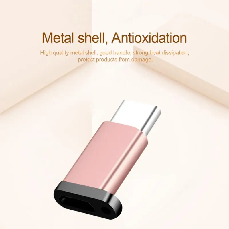 Портативный мини usb type-C адаптер OTG type-c к Micro USB конвертер с подвесным отверстием type-C конвертер адаптер дропшиппинг