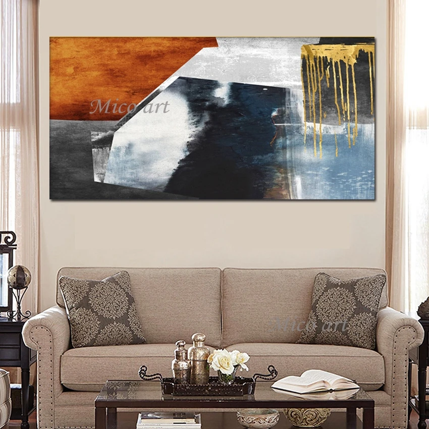 

Beautiful Modern Hand Painted Oil Paintings on Canvas Abstract Painting Wall Picture for Living Room Home Decor Art No Framed