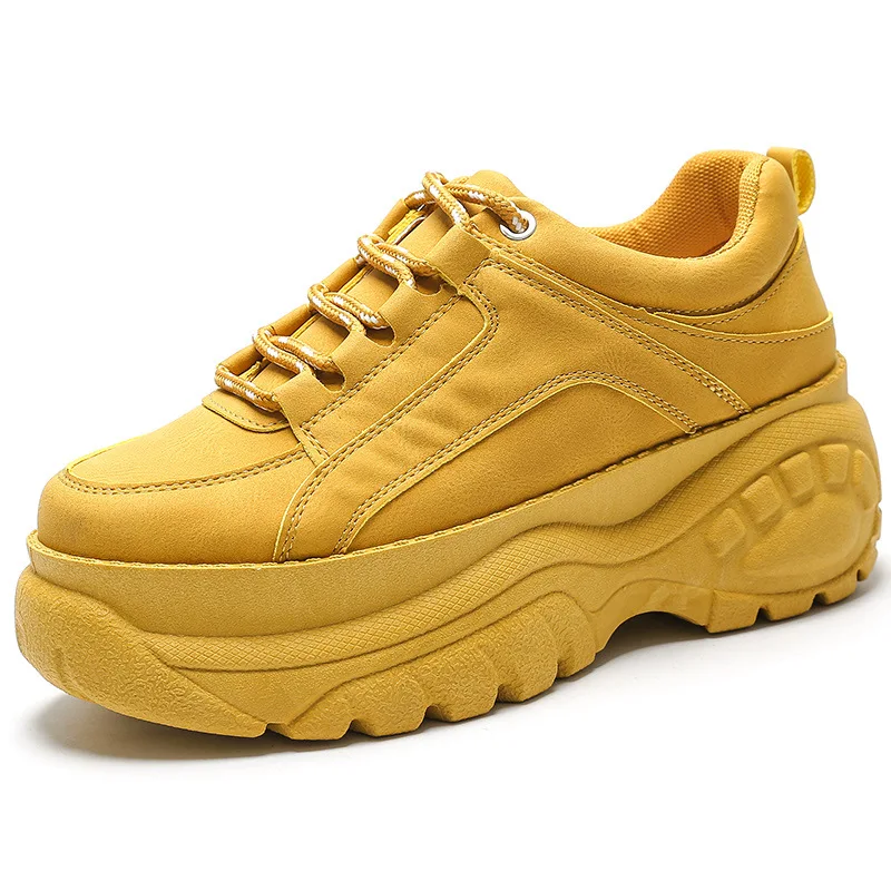 Women Vulcanize Shoes Fashion Sneakers Autumn New Causal PU Leather Platform Female | Обувь