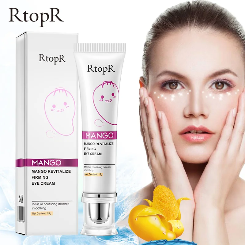 

RtopR Eye Cream Anti-Wrinkle Moisturizing Anti Aging Remove Dark Circles Eye Care Against Puffiness Eye Bags Hydrate Cream 15g