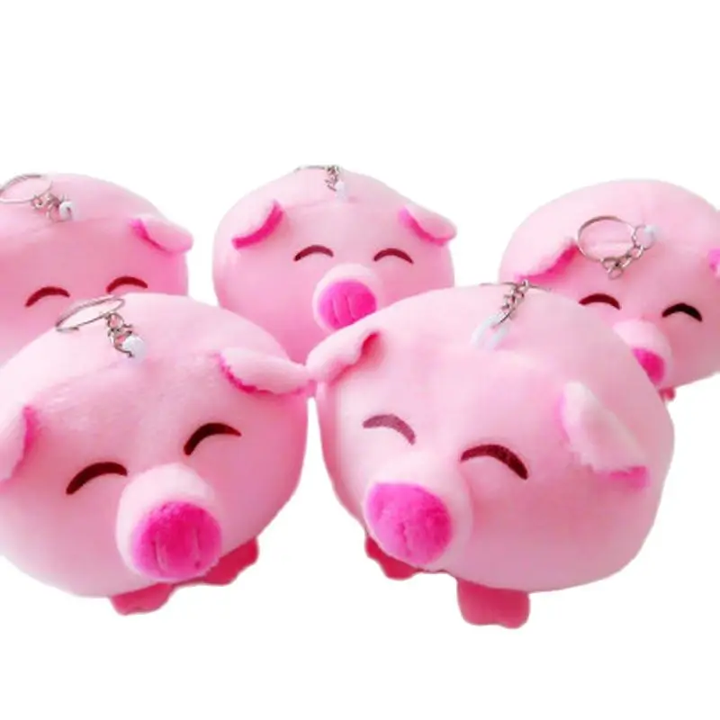 

Plush Animal Pig Keychain Filled Plush Toy Cute Little Gift Pink Blessing Pig Doll Small Pendant Children's Toys