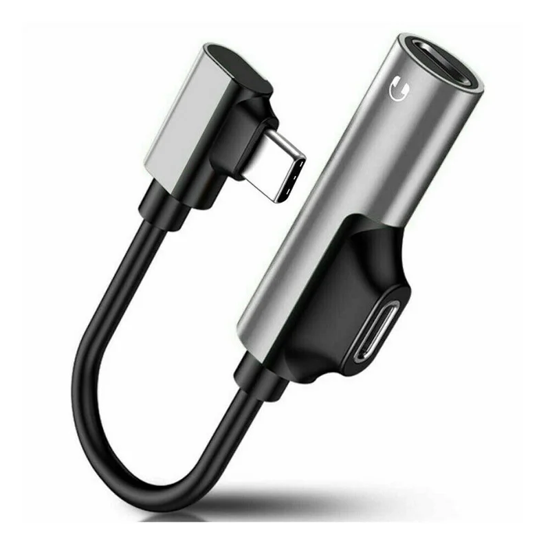 Adaptador Fone 2 в 1 аудио адаптер TypeC 3,5 мм разветвитель AUX Adaptateur для samsung Galaxy A90 A80 A70 A50 A30 S10 Auriculares Tipo C Adaptador - Цвет: Adaptador Fone