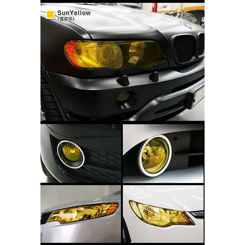 2019 автомобильный головной светильник пленка прозрачный хамелеон меняющий