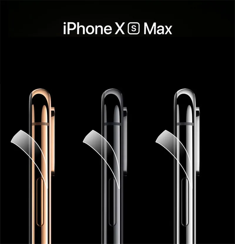 JUSFYU новая наклейка для iPhone X XS MAX ледяной Пленки клейкая боковая пленка 11 11Pro Max