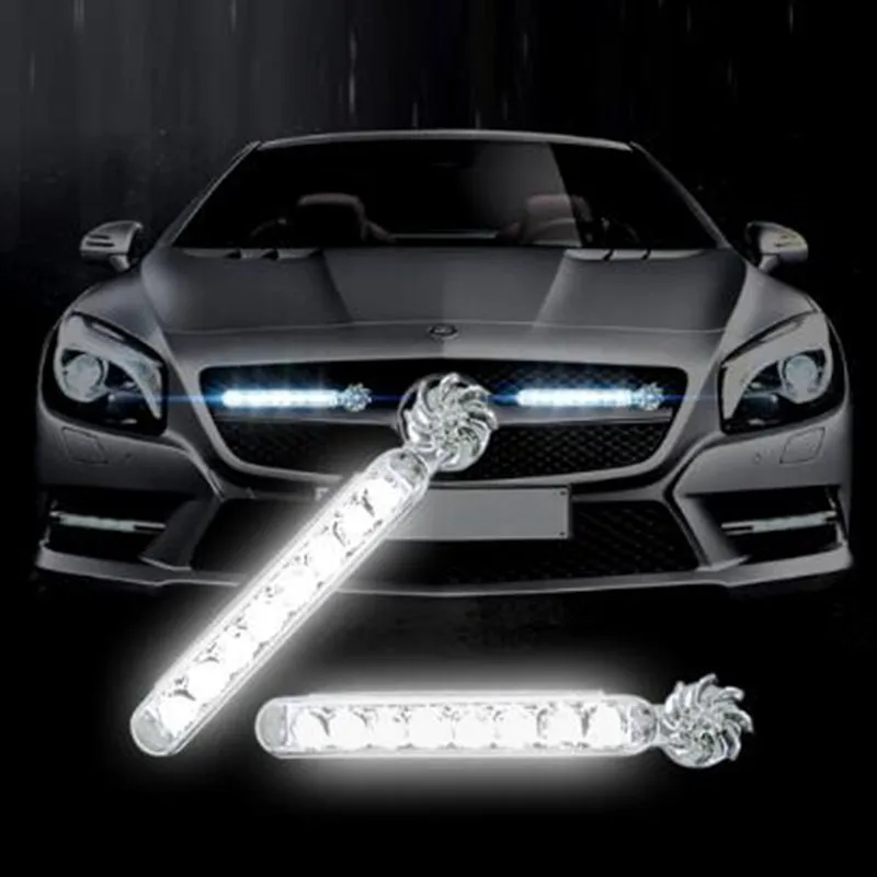 2 шт. Автомобильные светодиодные лампы для дневных ходовых огней|Наклейки на