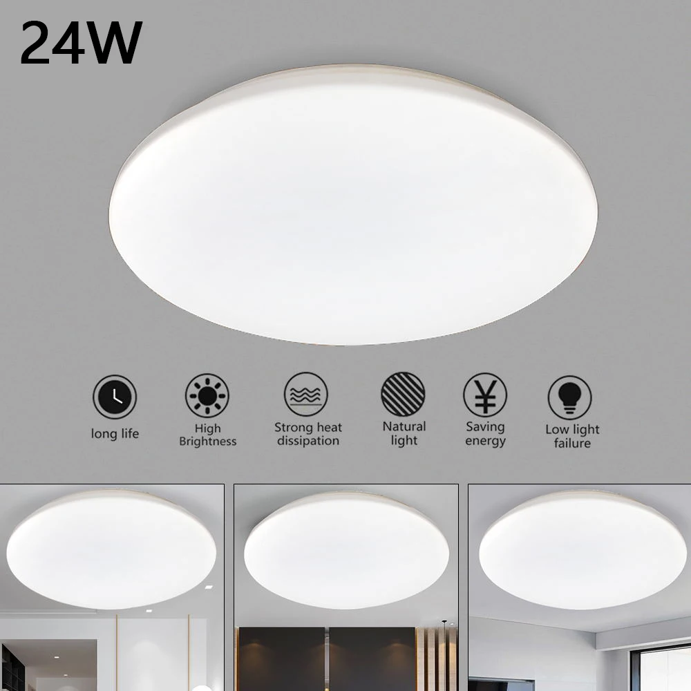

Led Ceiling Lights 220V 24W Modern Ceiling Lamp Panel Light Lighting UFO Surface Mount For Living Room Home Kitchen