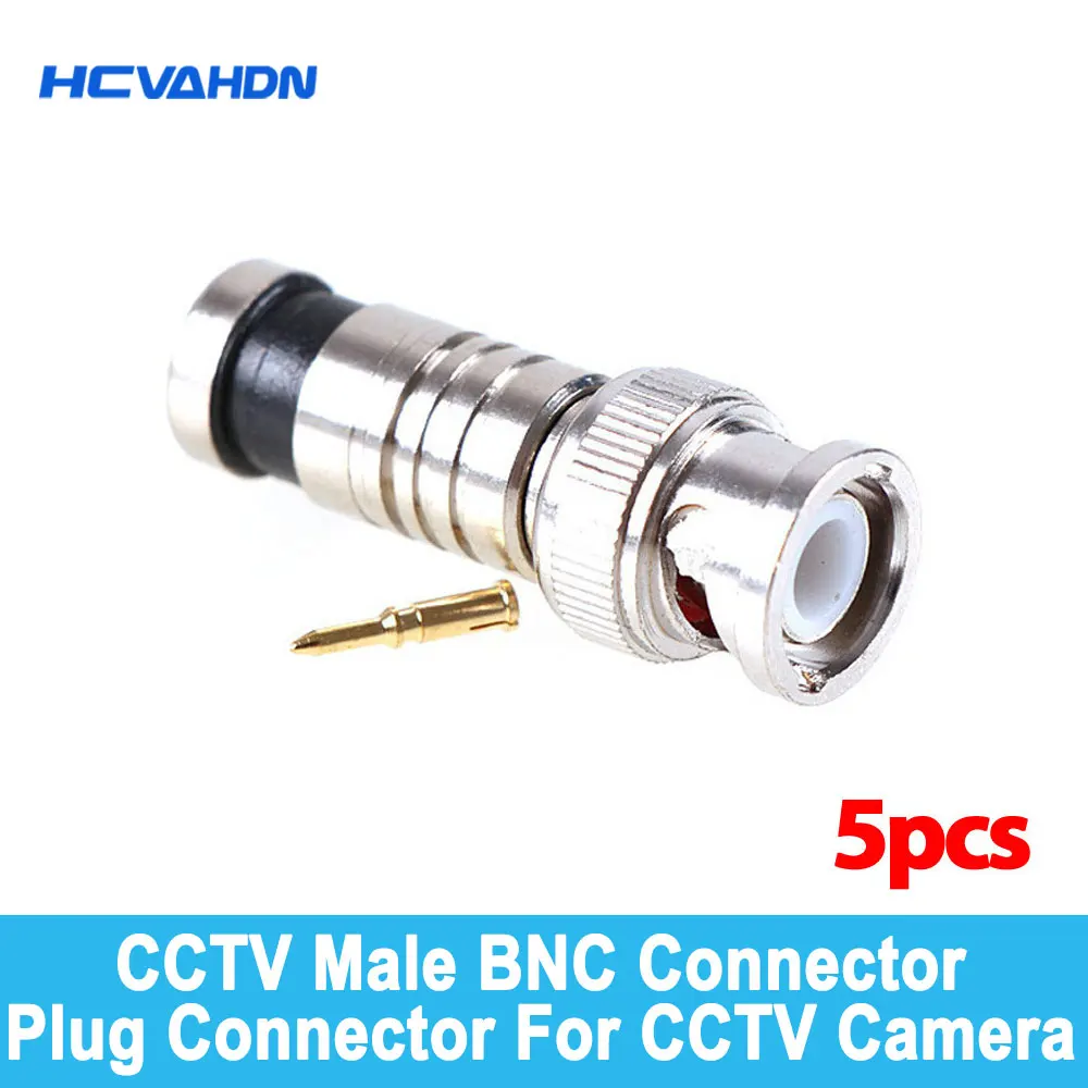 

2020. Горячая Распродажа, Новое поступление, 5 шт./лот BNC разъем BNC к RG59 Штекерный коаксиальный разъем, бесплатная доставка
