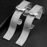shark milan mesh belt refined steel watchband for omega seahorse 300 no time to die 007 million national mens 20mm wristband