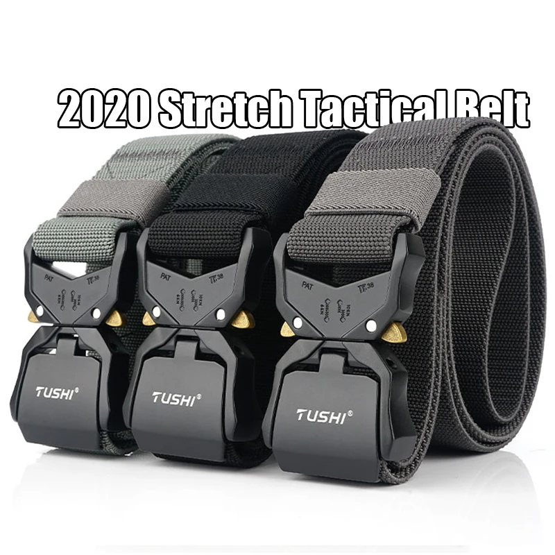 Ремень HSSEE тактический Мужской из алюминиевого сплава с быстроразъемной пряжкой