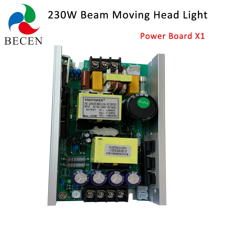 Power Board Луч 200 Вт 5r 230 Вт 7r части освещения лампа источник питания лампа балласт Beenhive Призма Цвет Гобо колесо 12 в вентилятор - Цвет: Power Board