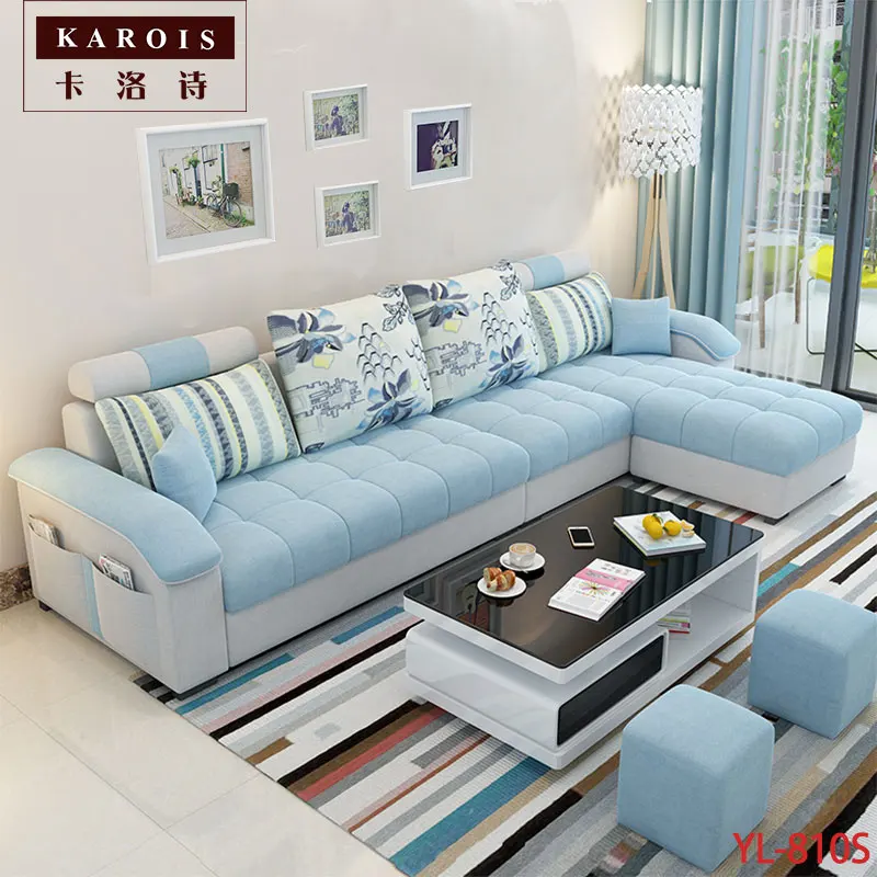 

KAROIS 810S Simple modern fabric small apartment sofa living room furniture economic combination Nordic sofa new arrival