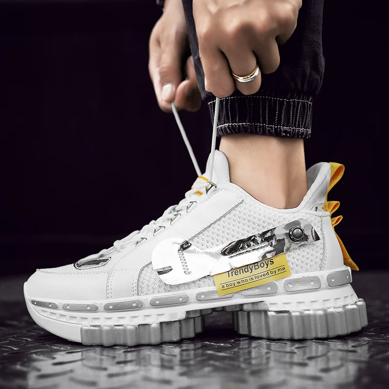 Мужские кроссовки BomKinta в стиле хип-хоп с нескользящей подошвой визуально