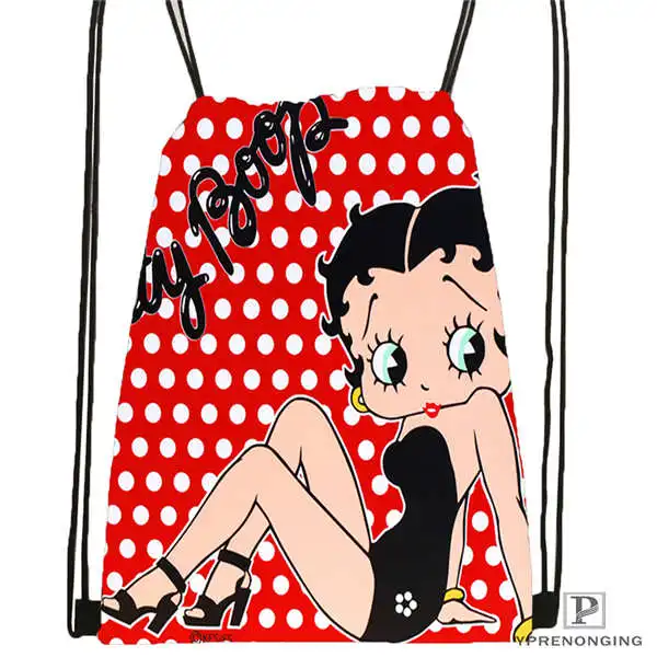 Пользовательские BETTY BOOP STANDARD @ 1 походная сумка на шнурке милый рюкзак для детей