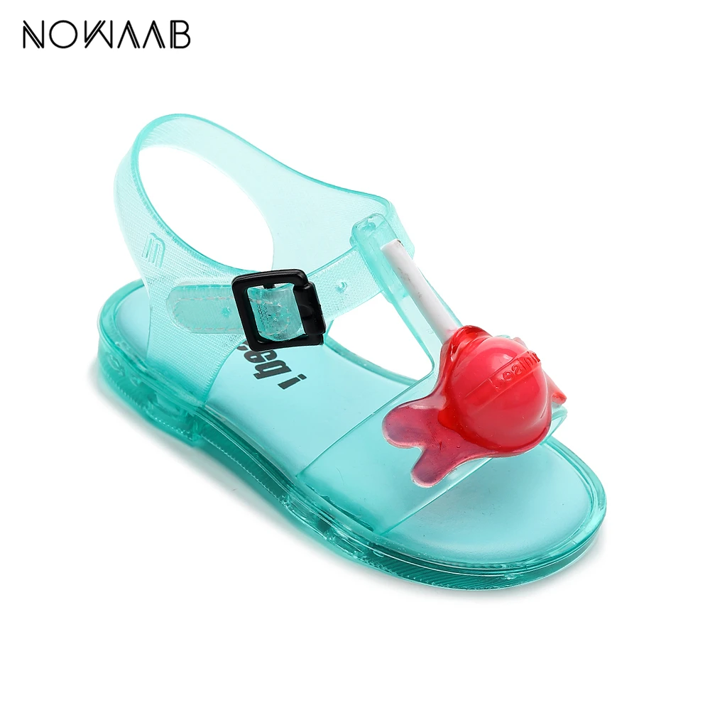 Мини Melissa Lollipop 2020 летние прозрачные сандалии для девочек принцессы Детские