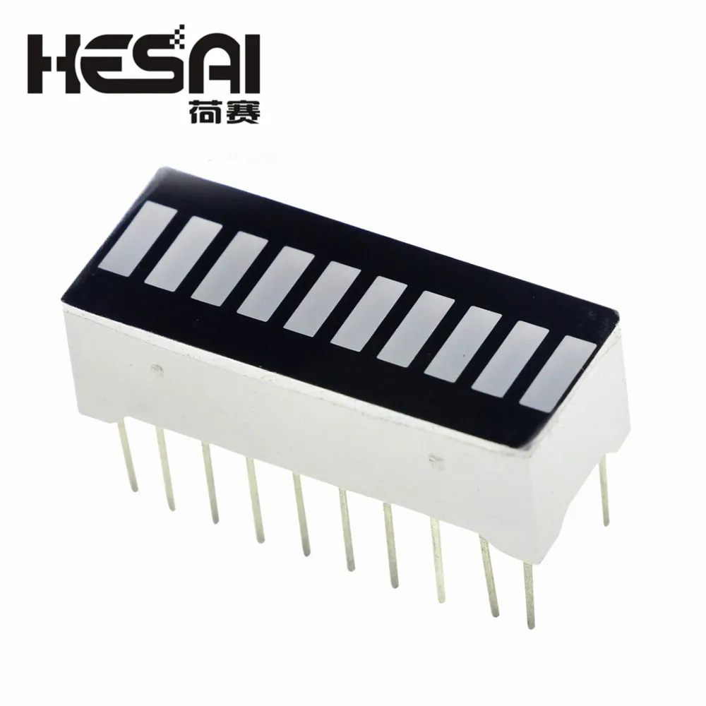 2 шт./лот 10 сегментный цифровой Красный светодиодный гистограммный дисплей