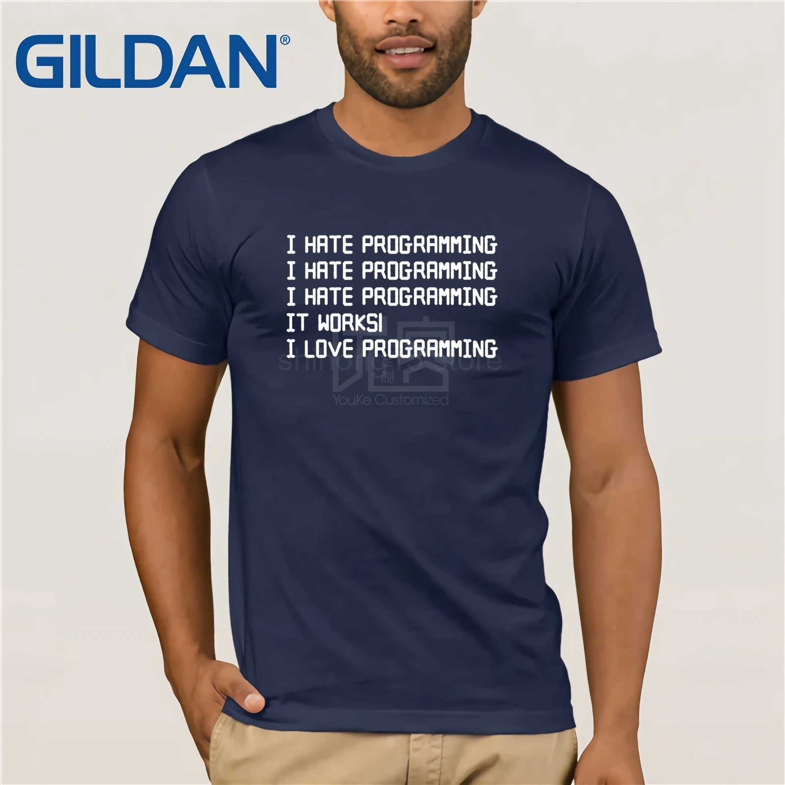 I Hate Программирование компьютерный программист кодирование 2019 Футболка