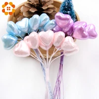 10pcslot colorful artificial flower bunch foam heartstar diy headwear accessories wedding festival home table decor supplies